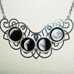 MOON PHASES Necklace Moon G..