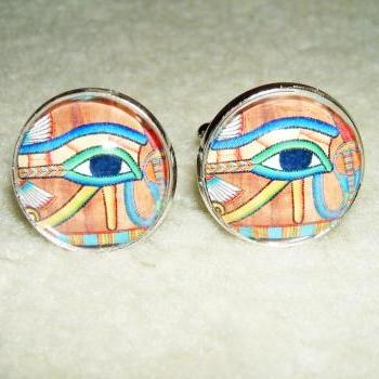 EYE Of HORUS Cuff Links Men Women CUFFLINKS Jewelry Egyptian Revival